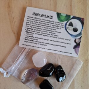 Burn-out edelstenen setje