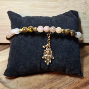 Armband Tijgeroog & Maansteen